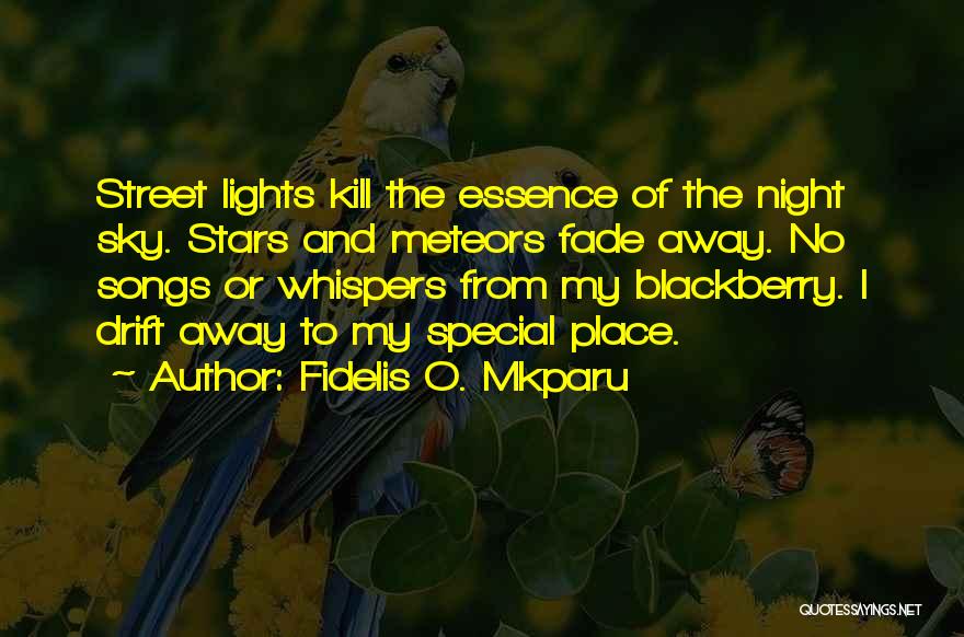 Blackberry Quotes By Fidelis O. Mkparu