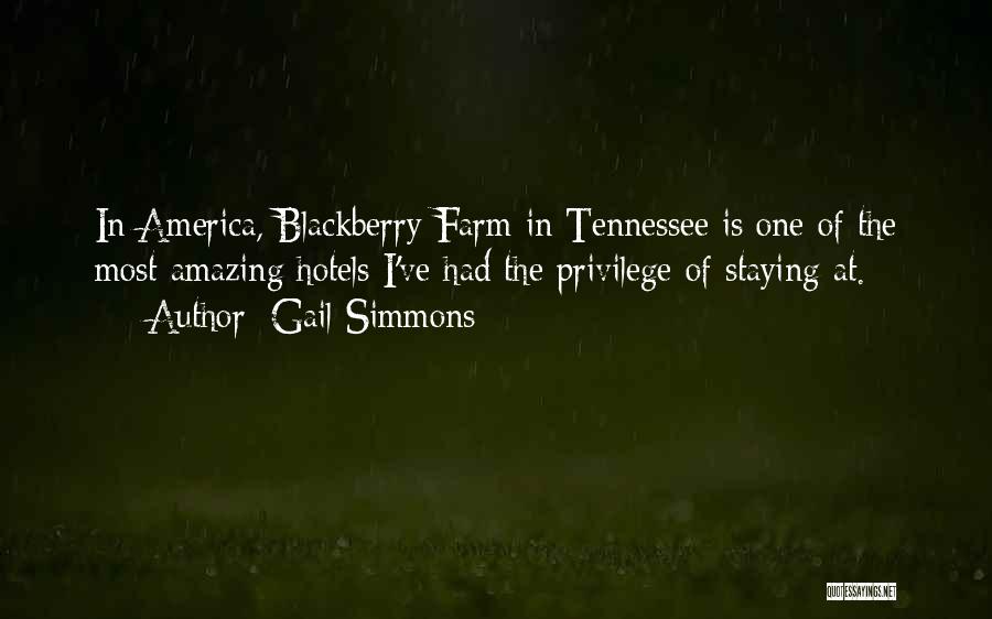 Blackberry Quotes By Gail Simmons
