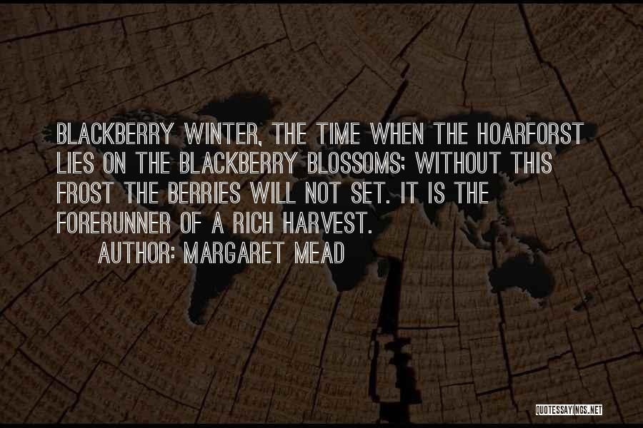 Blackberry Winter Quotes By Margaret Mead