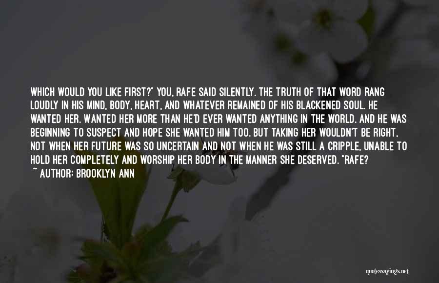 Blackened Quotes By Brooklyn Ann