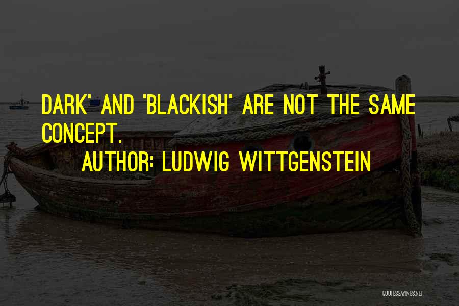 Blackish Quotes By Ludwig Wittgenstein