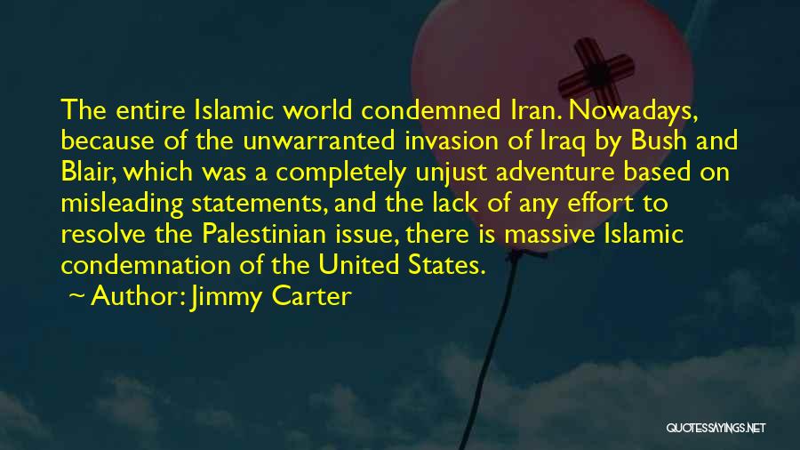 Blair Iraq Quotes By Jimmy Carter