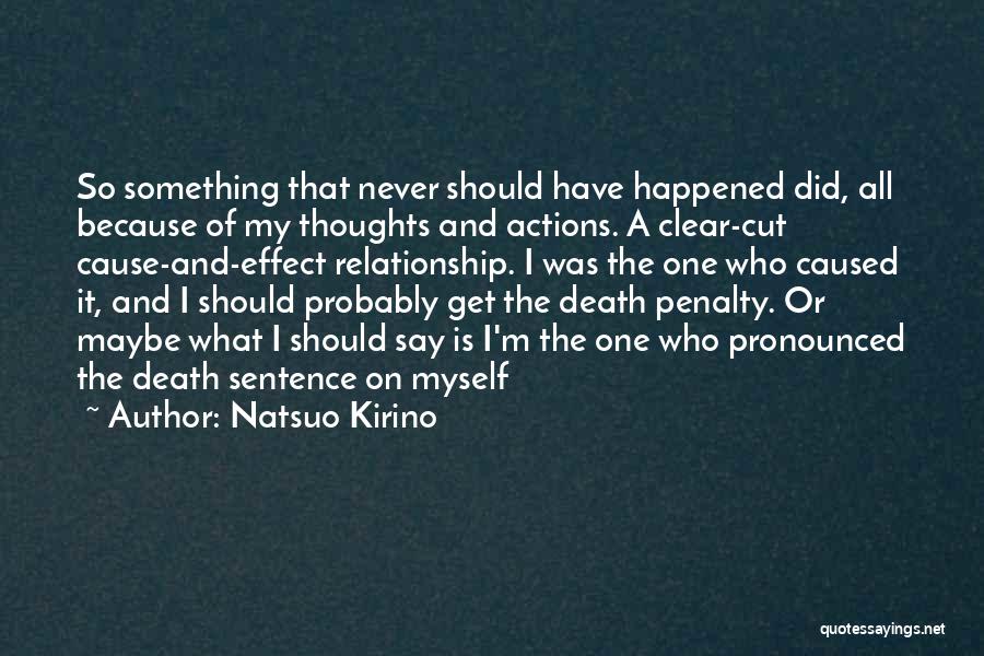 Blame And Death Quotes By Natsuo Kirino