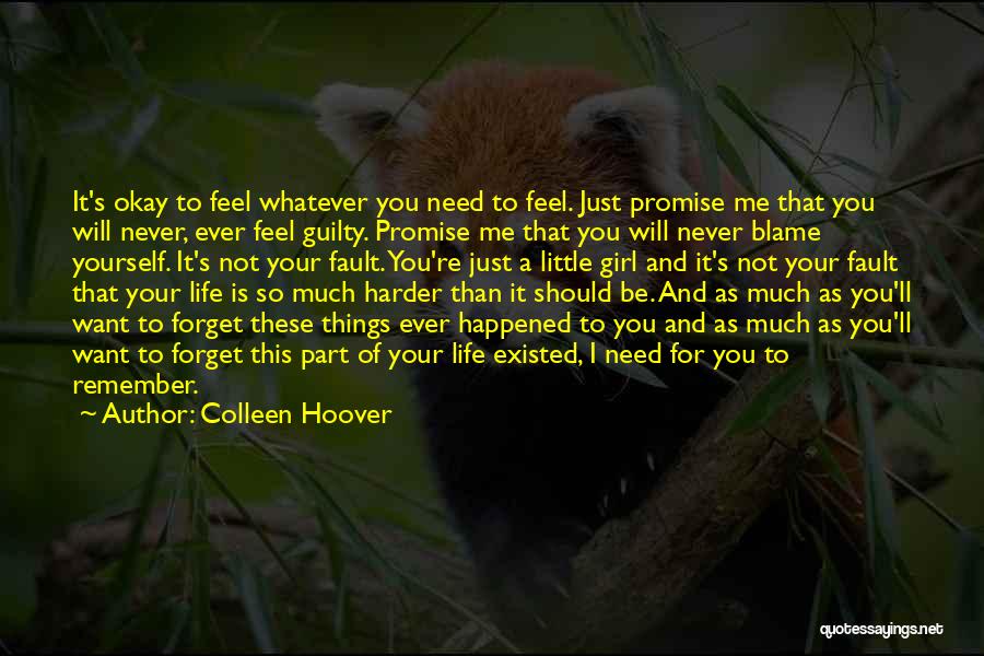 Blame And Fault Quotes By Colleen Hoover