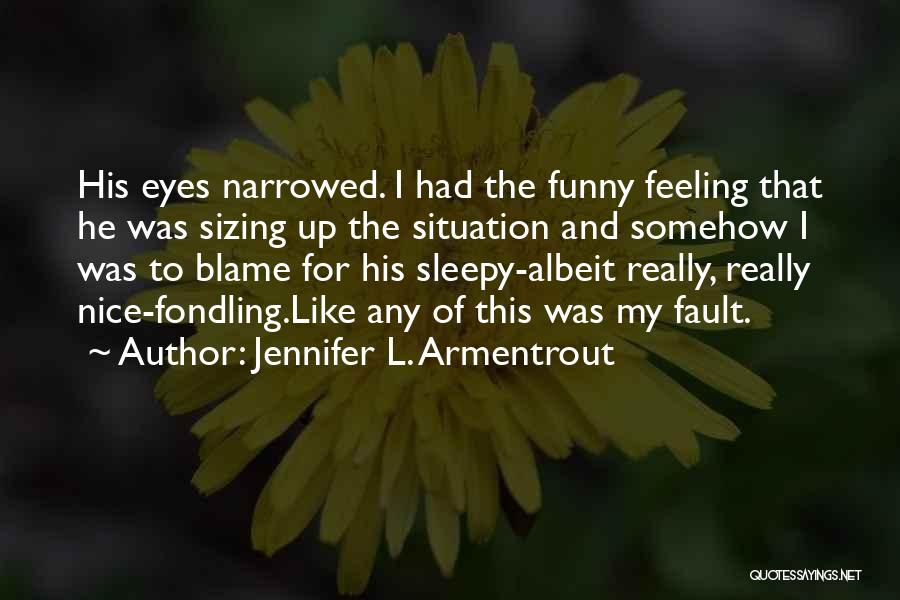 Blame And Fault Quotes By Jennifer L. Armentrout