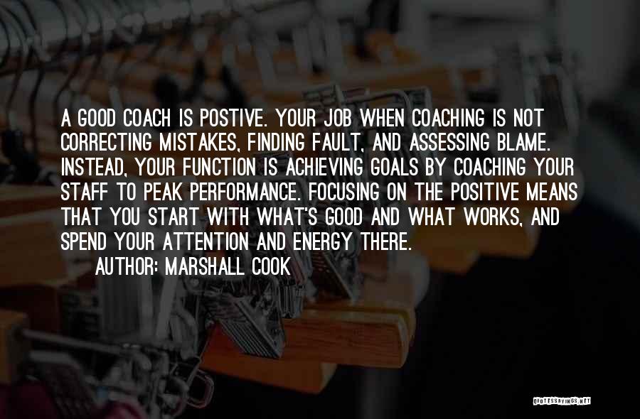 Blame And Fault Quotes By Marshall Cook