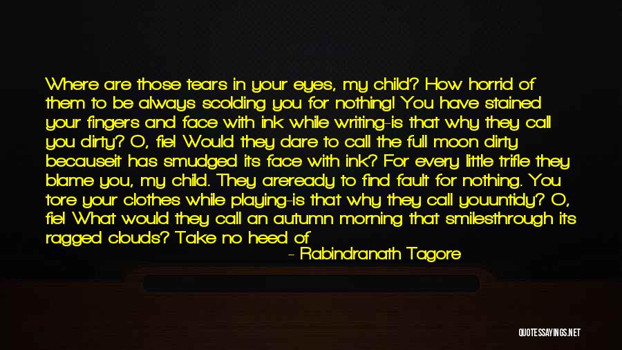 Blame And Fault Quotes By Rabindranath Tagore