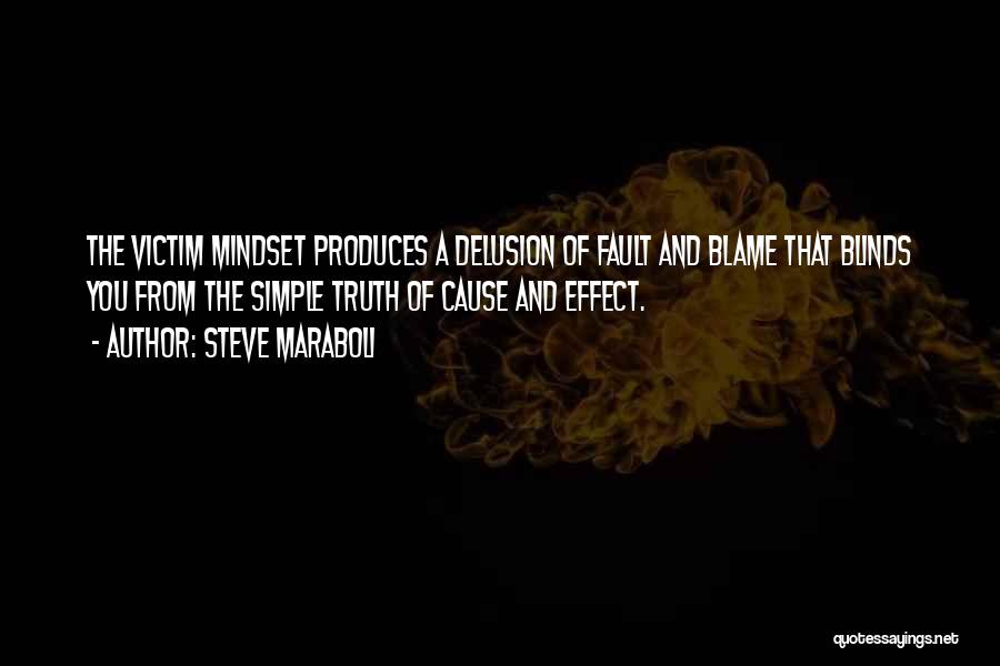 Blame And Fault Quotes By Steve Maraboli