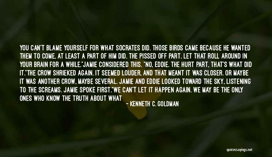 Blame And Hurt Quotes By Kenneth C. Goldman Blame And Hurt Quotes By Kenneth C. Goldman
