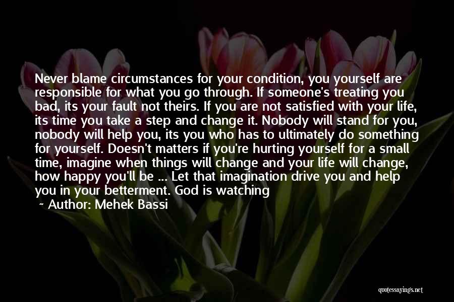 Blame And Hurt Quotes By Mehek Bassi