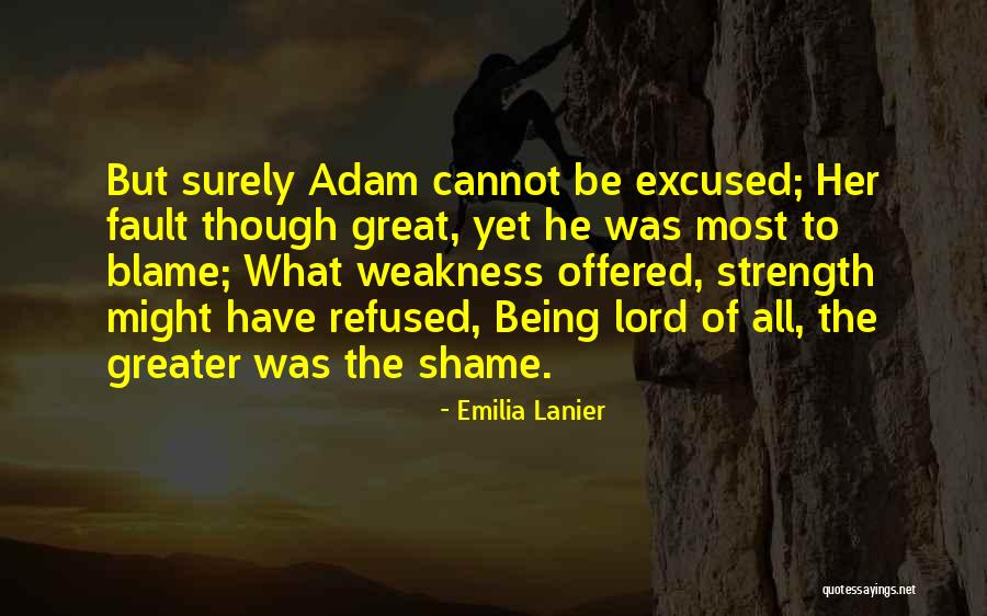 Blame Fault Quotes By Emilia Lanier Blame Fault Quotes By Emilia Lanier