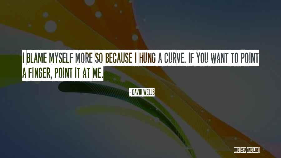 Blame It To Me Quotes By David Wells