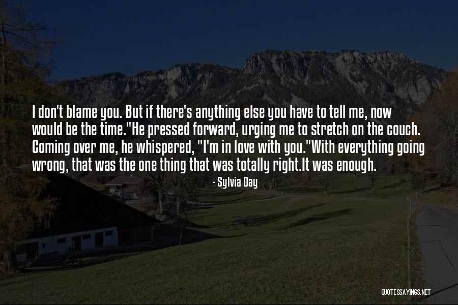 Blame It To Me Quotes By Sylvia Day