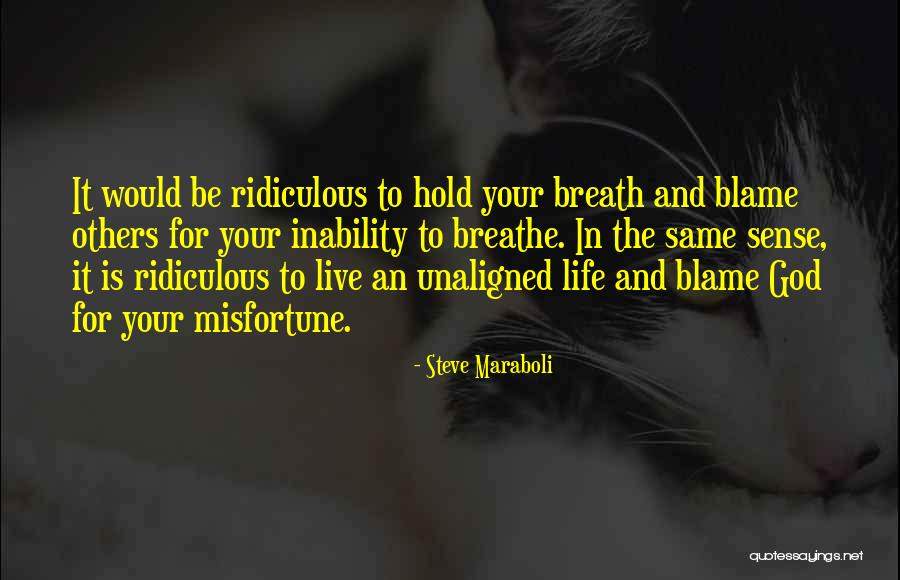 Blame Life Quotes By Steve Maraboli Blame Life Quotes By Steve Maraboli