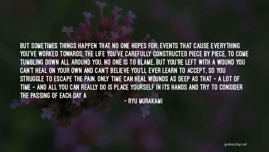 Blame Myself For Everything Quotes By Ryu Murakami