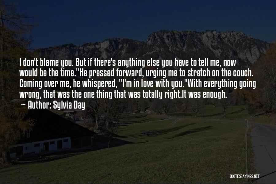 Blame Myself For Everything Quotes By Sylvia Day