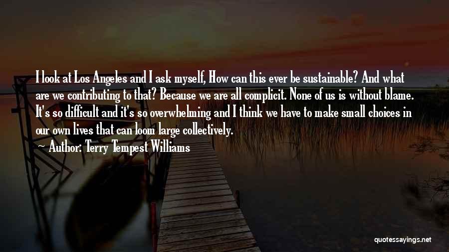 Blame Myself Quotes By Terry Tempest Williams