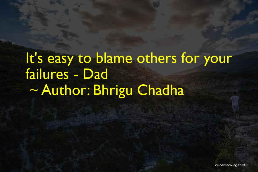 Blame Others Quotes By Bhrigu Chadha