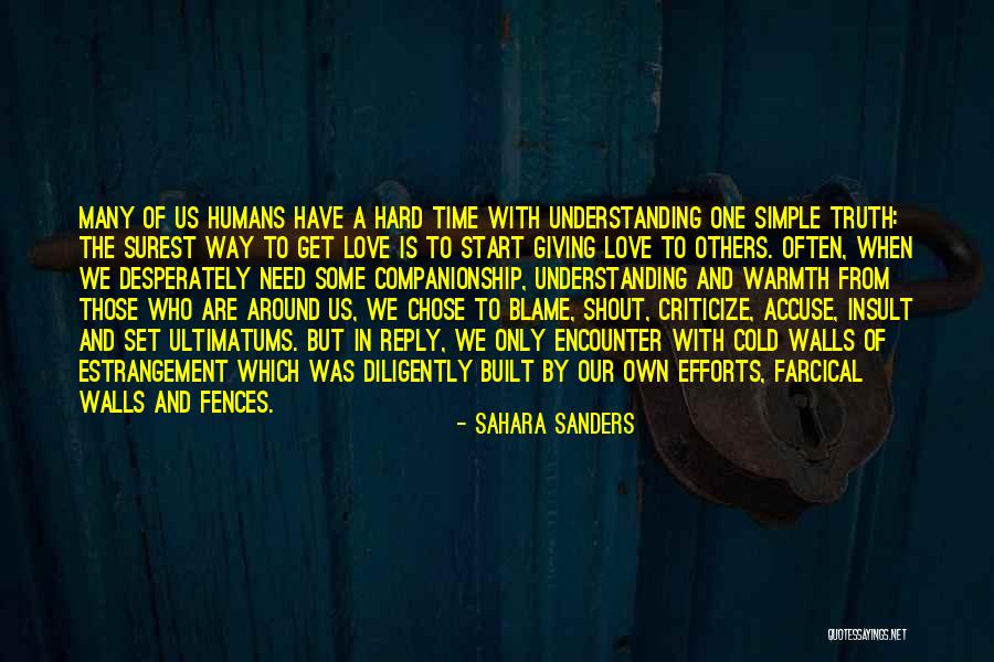 Blame Others Quotes By Sahara Sanders