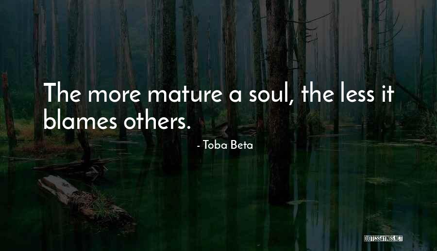 Blame Others Quotes By Toba Beta