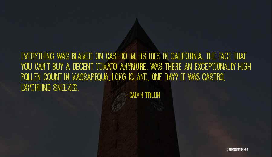 Blamed For Everything Quotes By Calvin Trillin