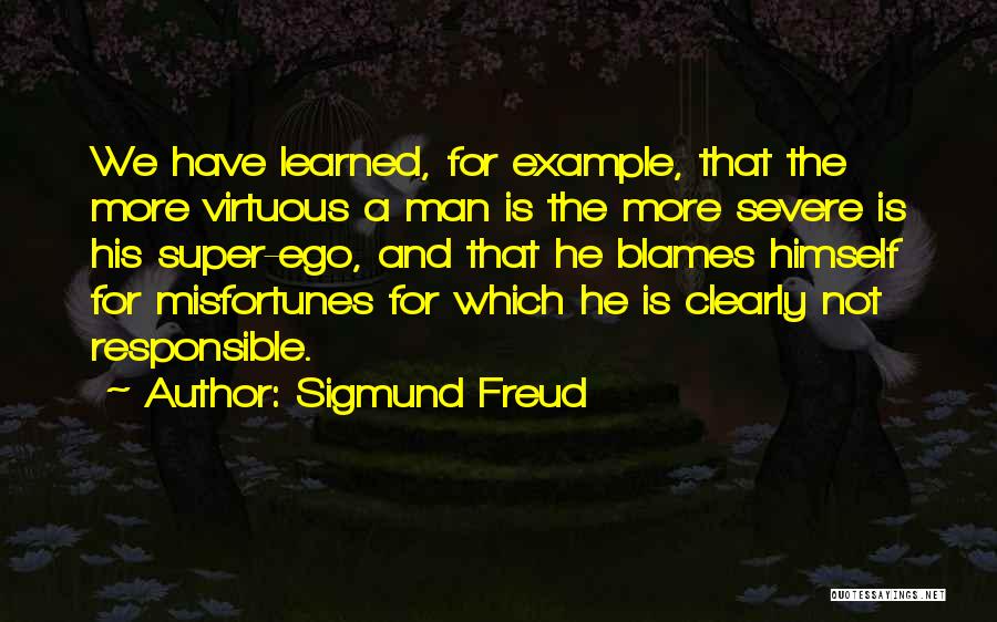 Blames On Me Quotes By Sigmund Freud