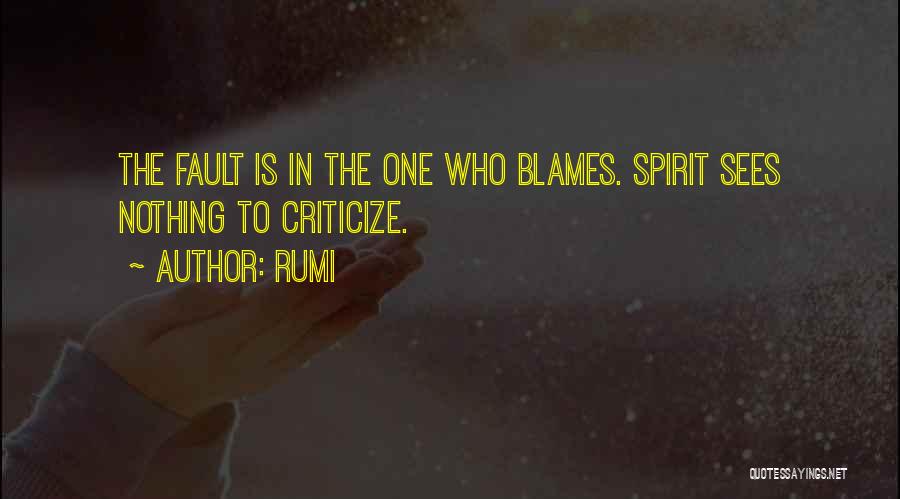 Blames Quotes By Rumi
