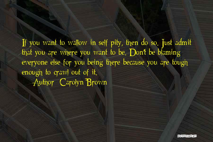 Blaming Everyone Else Quotes By Carolyn Brown