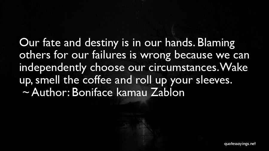 Blaming Others Quotes By Boniface Kamau Zablon