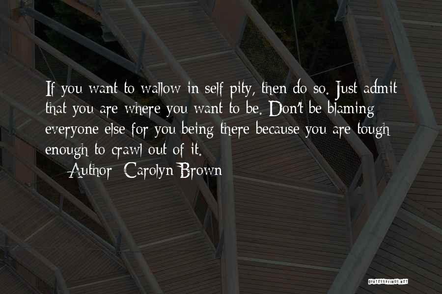 Blaming Someone Else Quotes By Carolyn Brown