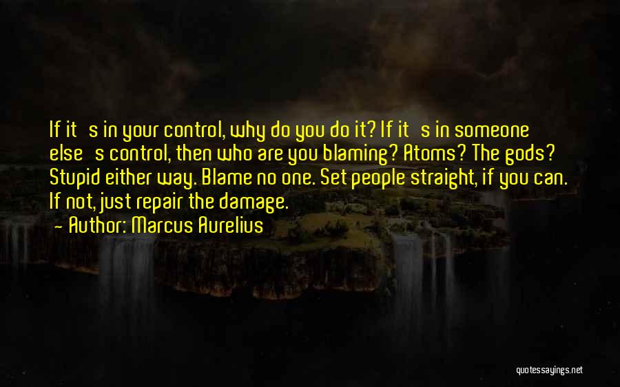 Blaming Someone Else Quotes By Marcus Aurelius