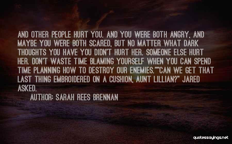 Blaming Someone Quotes By Sarah Rees Brennan
