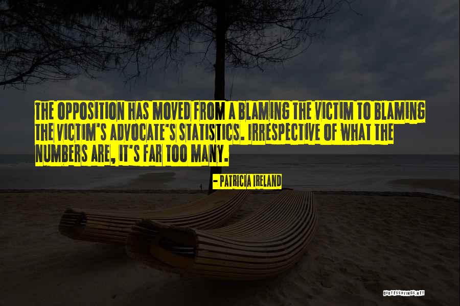 Blaming The Victim Quotes By Patricia Ireland