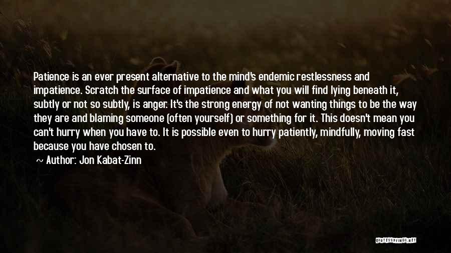 Blaming Yourself Quotes By Jon Kabat-Zinn
