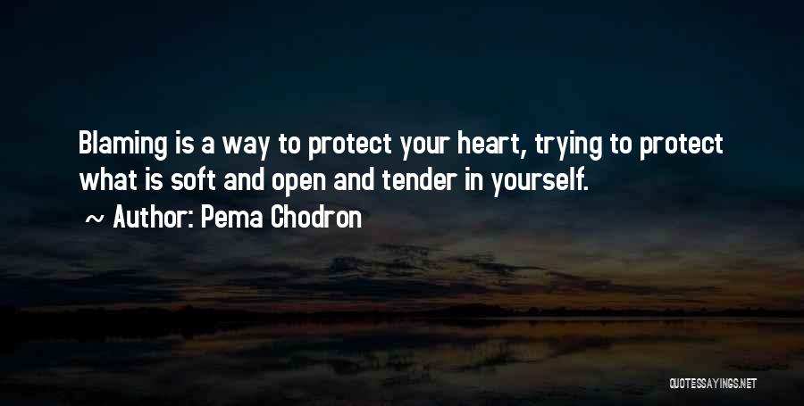 Blaming Yourself Quotes By Pema Chodron