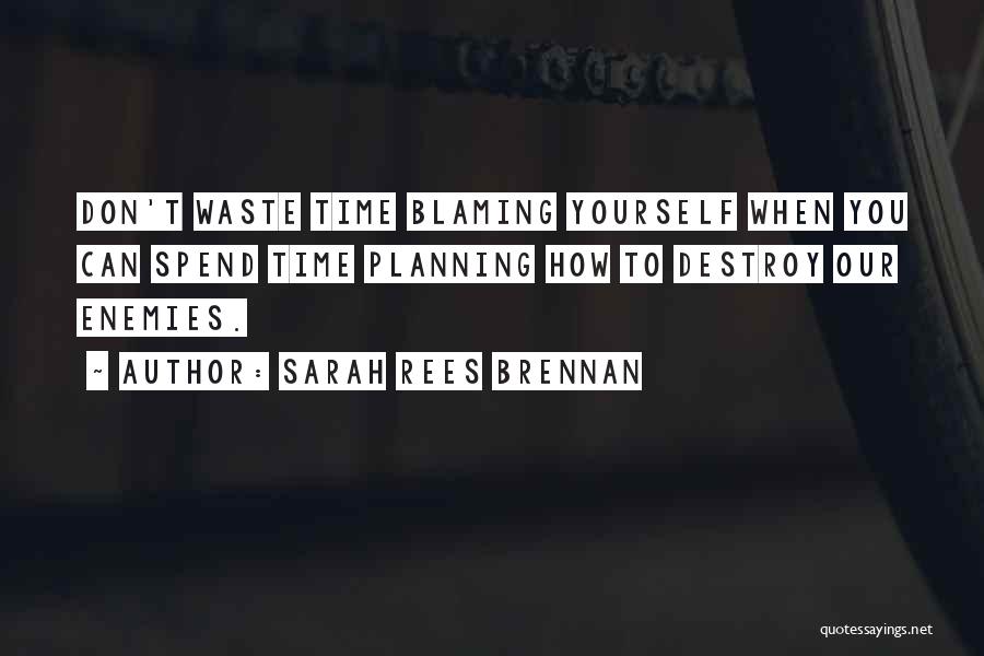 Blaming Yourself Quotes By Sarah Rees Brennan