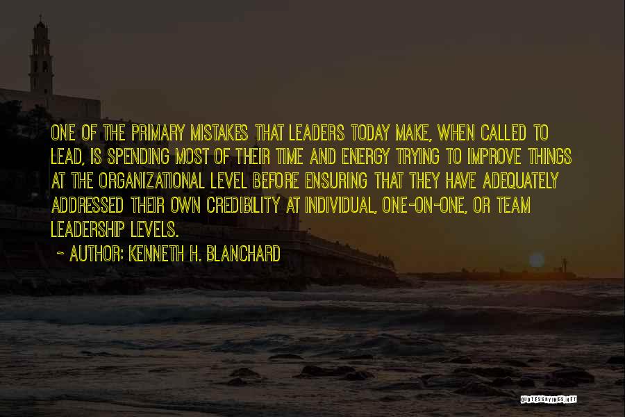 Blanchard Quotes By Kenneth H. Blanchard