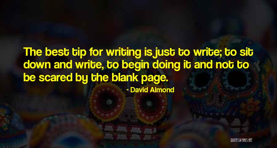 Blank Page Quotes By David Almond