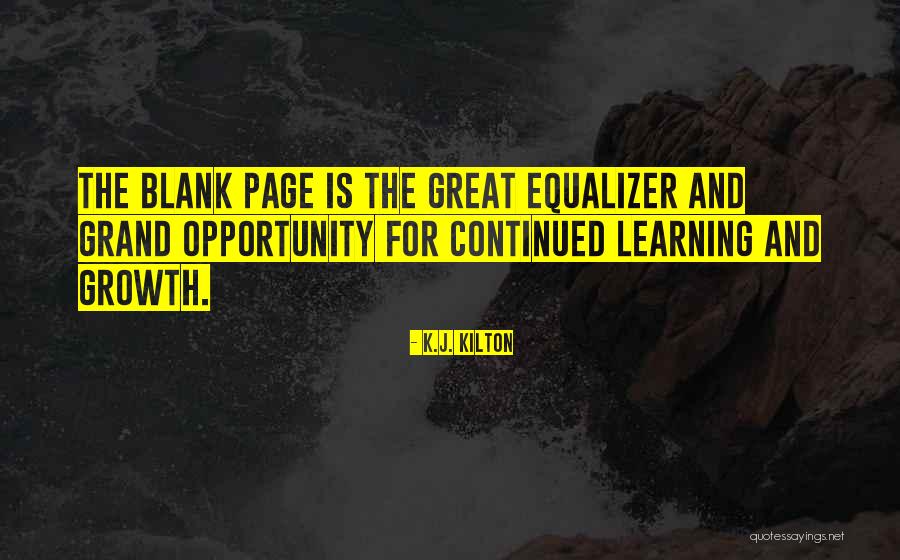 Blank Page Quotes By K.J. Kilton Blank Page Quotes By K.J. Kilton