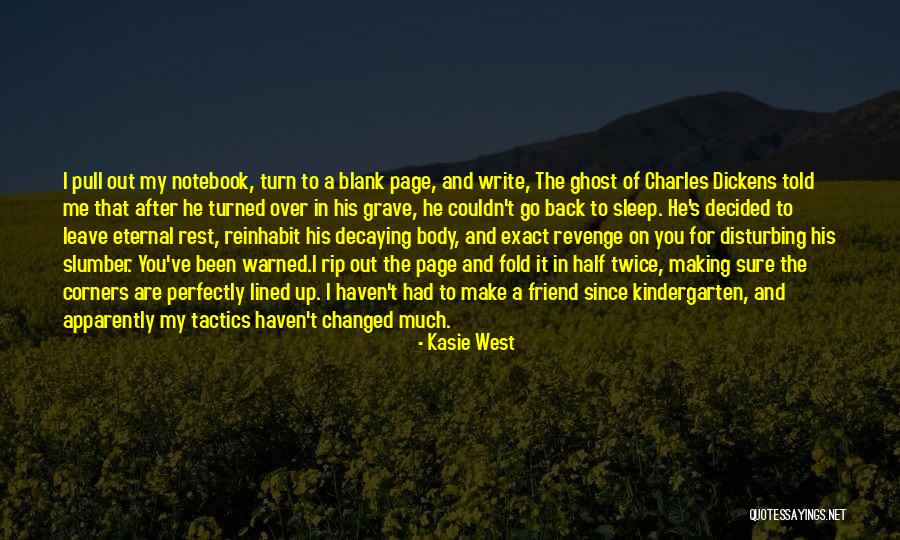 Blank Page Quotes By Kasie West