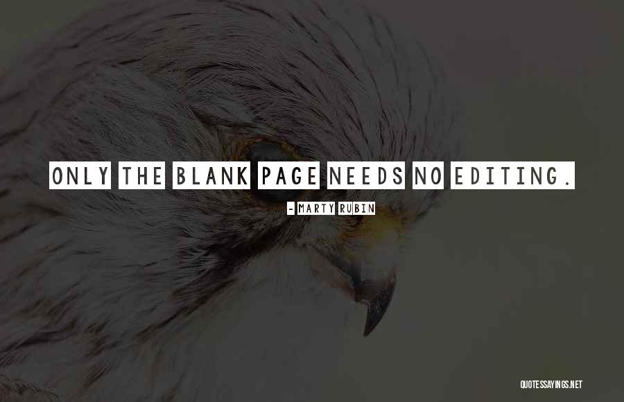 Blank Page Quotes By Marty Rubin Blank Page Quotes By Marty Rubin