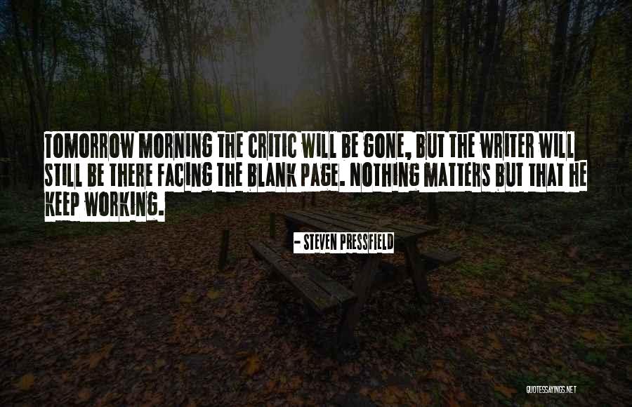 Blank Page Quotes By Steven Pressfield Blank Page Quotes By Steven Pressfield