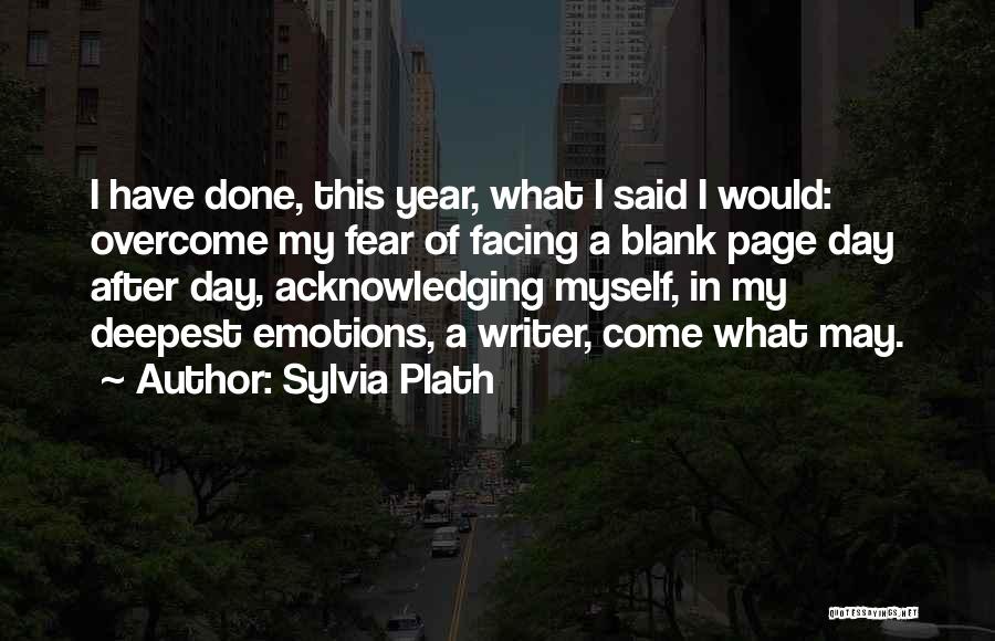 Blank Page Quotes By Sylvia Plath