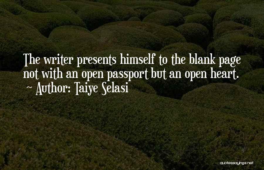 Blank Page Quotes By Taiye Selasi