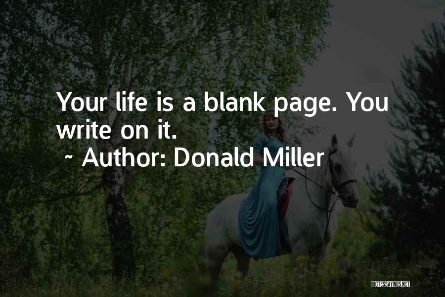 Blank Quotes By Donald Miller