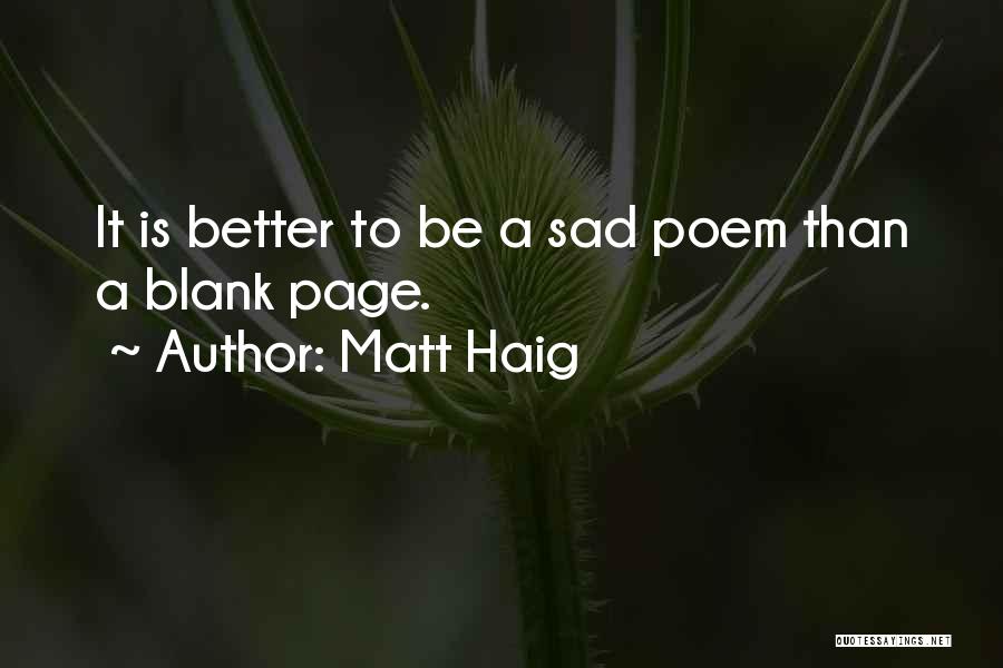 Blank Quotes By Matt Haig
