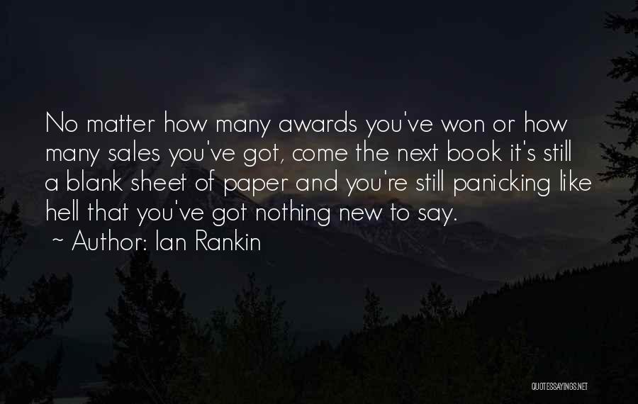 Blank Sheet Of Paper Quotes By Ian Rankin