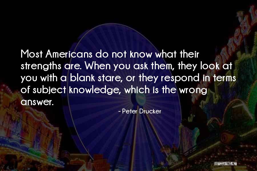 Blank Stare Quotes By Peter Drucker