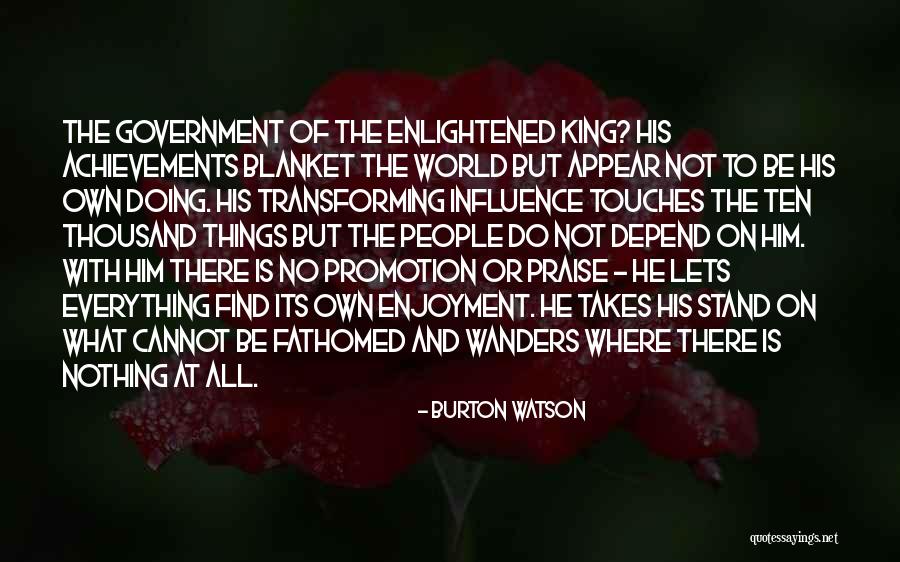 Blanket Quotes By Burton Watson