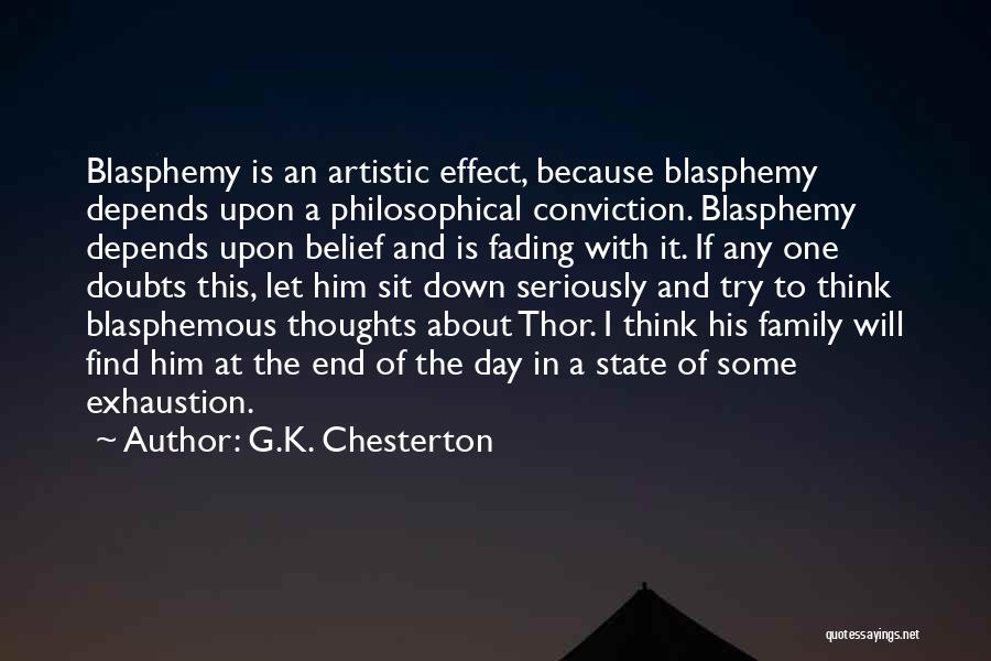 Blasphemous Quotes By G.K. Chesterton